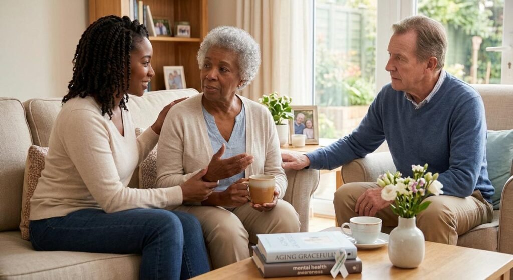 How to talk with an aging parent about their mental health